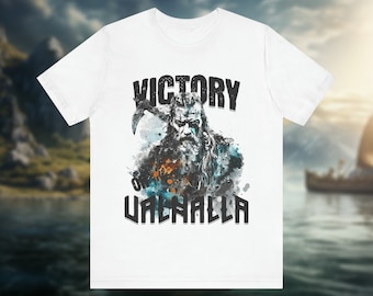 Overwinning of Valhalla Viking Tee - Grafisch shirt van de Noorse mythologie