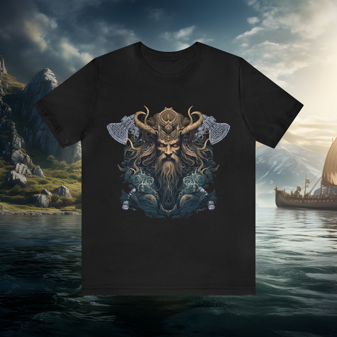Viking Cartoon Norse Men's Short Sleeve Shirt main image 0