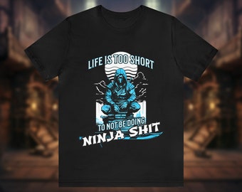 Funny Ninja Graphic T-Shirt - Martial Arts Humor