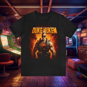 Halloween Tee of Duke Nukem T-Shirt for Collectors of Duke Nukem T Shirts for Halloween Gaming Tee Retro Shirt