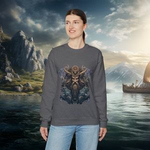 Valhalla Bound: Norse Mythology Viking Sweatshirt in Various Sizes and Colors