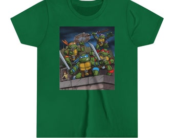 Youth TMNT Tee: Vibrant Ninja Turtles Shirt