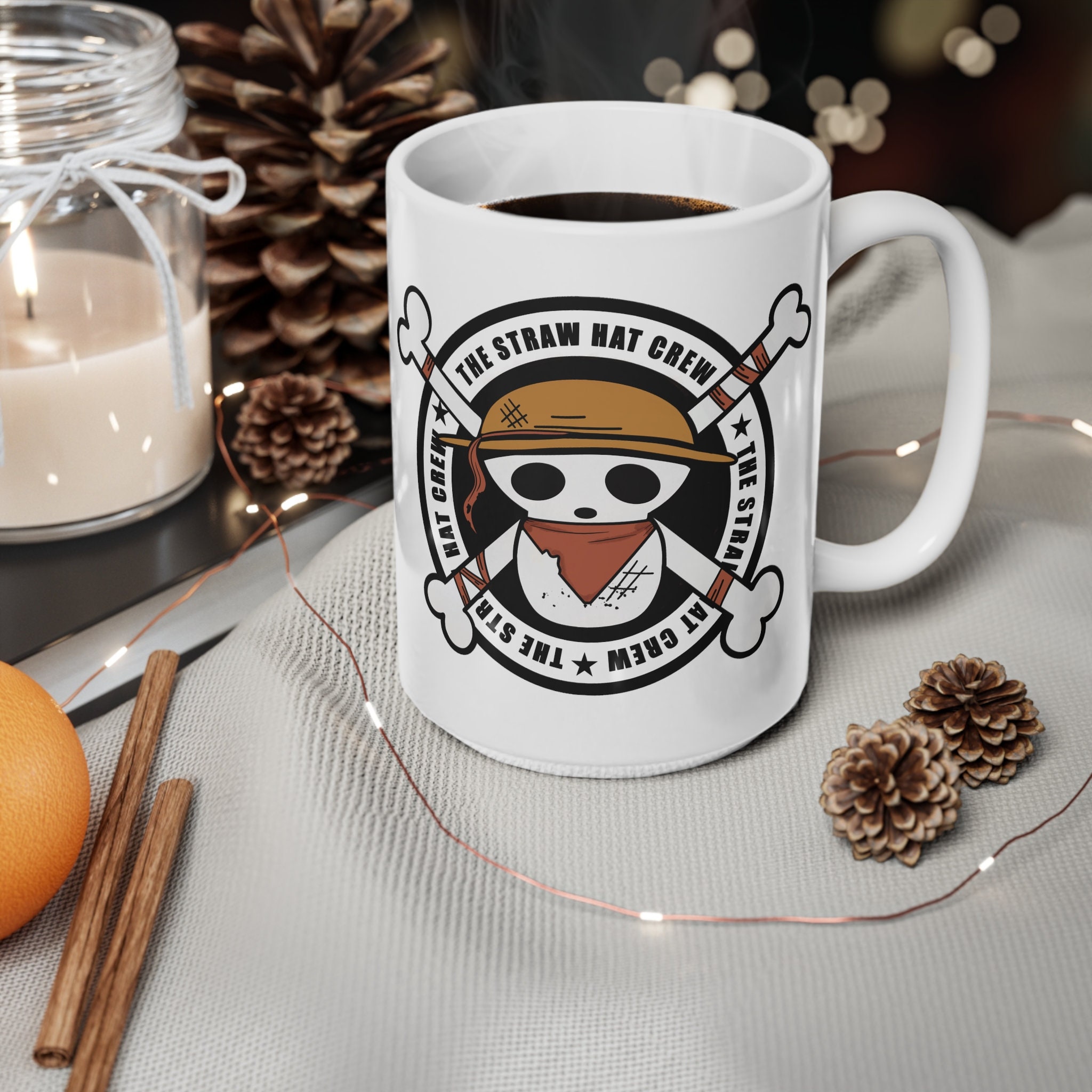 Anime One Piece Cosplay Mug Water Cup Creative Three Brothers Hat