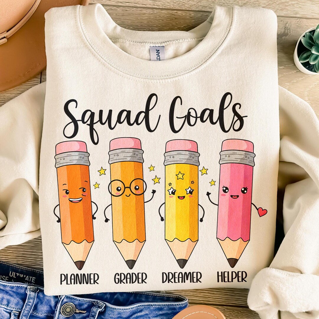 Squad Goals Png, Teacher Pencil Squad Png, Back to School Team Png ...