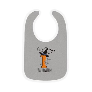 My 1st Halloween - Contrast Trim Jersey Bib