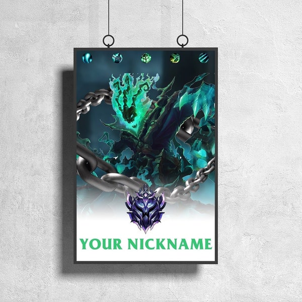 League of Legends - Thresh | Game Poster | 3 Colors 1 Price | Room Decor | Wall Decor | Game Decor | Game Gifts