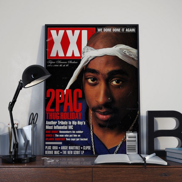 Tupac 2002 Poster | Rap Poster | Magazine Cover Poster | Artist Poster | Room Decor | Wall Decor | Music Decor | Music Gift | Hip Hop Poster