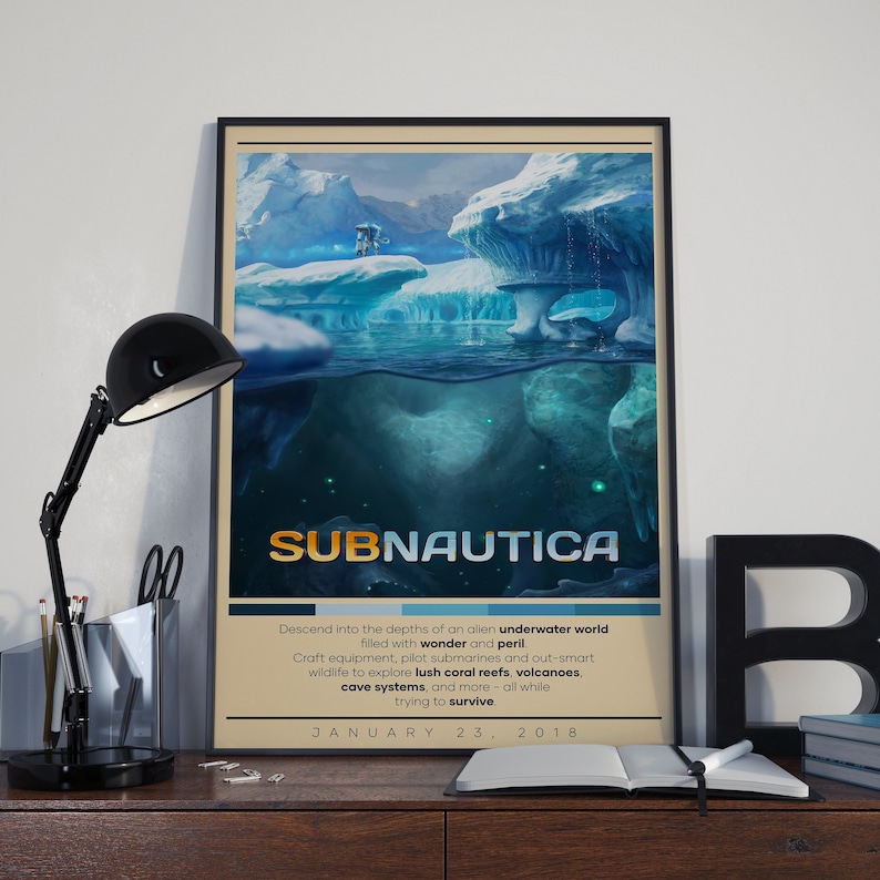 Subnautica Poster Gaming Poster 3 Colors 1 Price Room Decor Wall Decor ...