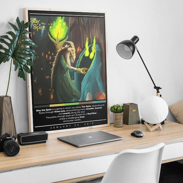 Slay the Spire Poster Print | Gaming Poster | 3 Colors 1 Price | Room Decor | Wall Decor | Gaming Decor | Gaming Gifts | Video Game Poster