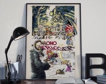 Chrono Trigger 1995 Poster | Gaming Poster | Room Decor | Wall Decor | Gaming Decor | Gaming Gifts | Video Game Poster | Video Game Print