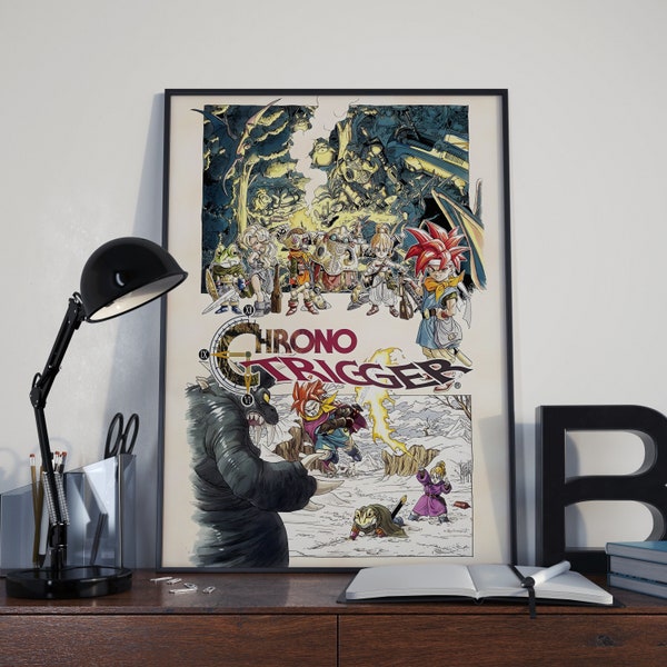 Chrono Trigger 1995 Poster | Gaming Poster | Room Decor | Wall Decor | Gaming Decor | Gaming Gifts | Video Game Poster | Video Game Print