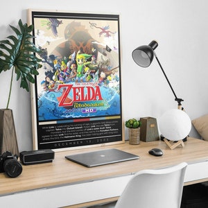 The Legend of Zelda Wind Waker Switch GameCube Wii U POSTER MADE IN USA-  ZELW06