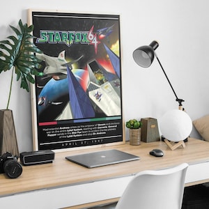 Star Fox 64 1997 Poster Print | Gaming Poster | 3 Colors 1 Price | Room Decor | Wall Decor | Gaming Decor | Gaming Gifts | Video Game Poster