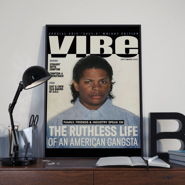 Eazy E Poster | Rap Poster | Magazine Cover Poster | Artist Poster | Room Decor | Wall Decor | Music Decor | Music Gifts | Hip Hop Art