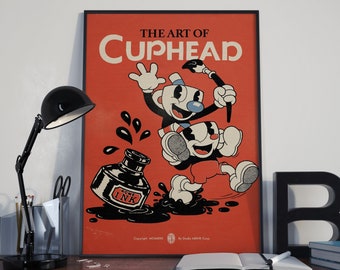 Cuphead Poster Print | Gaming Poster | Room Decor | Wall Decor | Gaming Decor | Gaming Gifts | Video Game Poster | Video Game Print