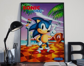 Sonic The Hedgehog 1991 Poster | Gaming Poster | Room Decor | Wall Decor | Gaming Decor | Gaming Gift | Video Game Poster | Video Game Print