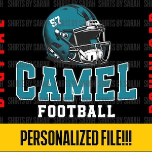 Logotipo de futebol personalizado SVG Jogador PNG Capacete Digital Download Emblema de equipe personalizado Design de camiseta Arquivos de impressão Sublimação Futebol EPS
