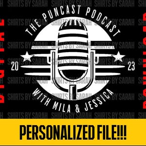 Men&#39;s Custom Podcast Logo SVG Personalized Retro Music Microphone Mic Retro PNG Audio Producer Digital Download Production EPS Print File