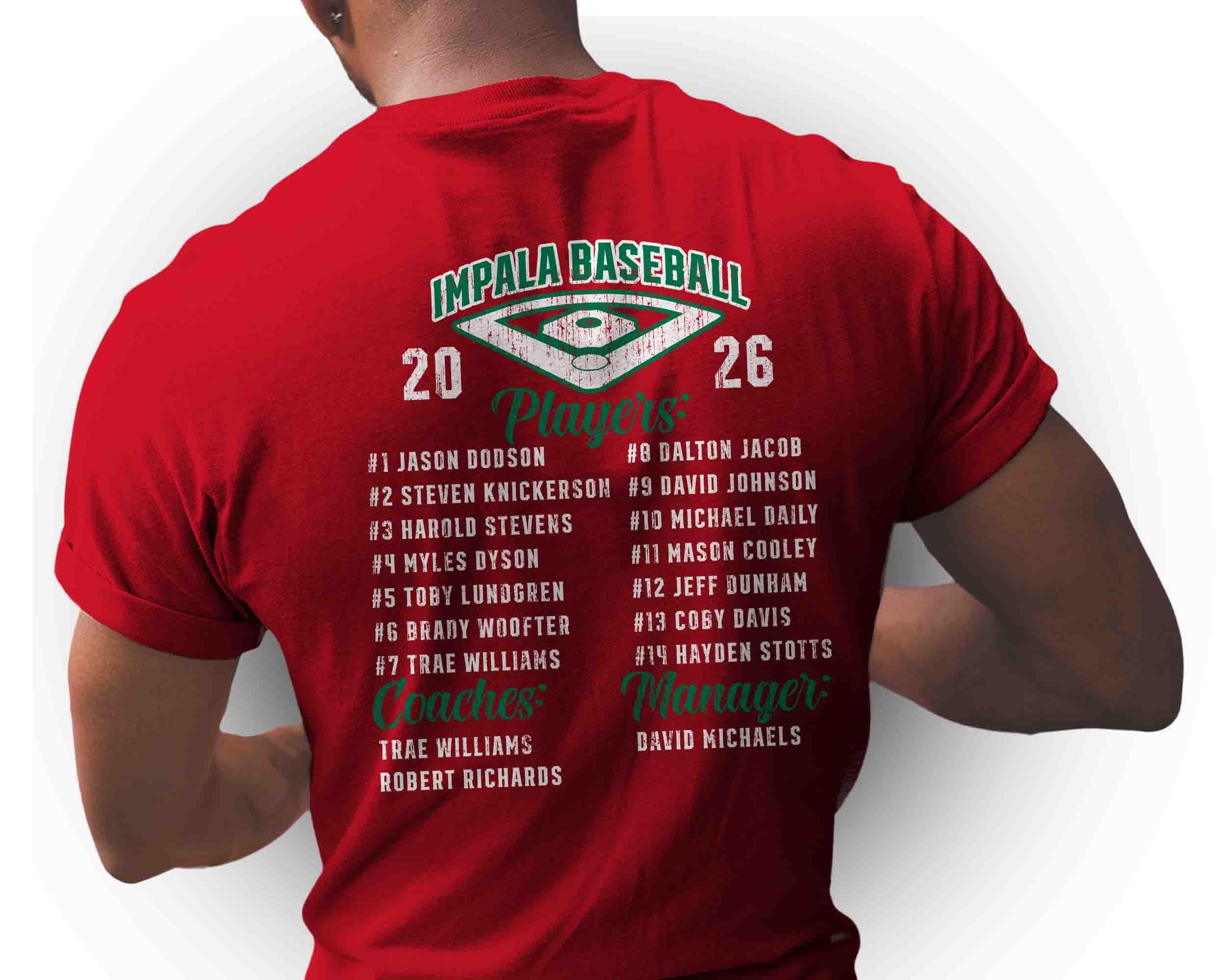 Custom State Baseball Team Roster PNG Grunge Personalized Logo Shirt ...