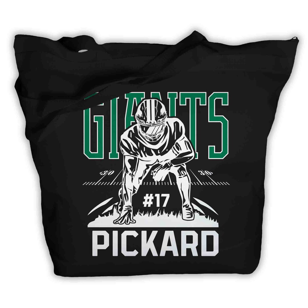 Personalized Football Tote Bag Custom Football Lineman Tote Etsy