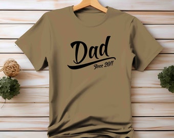 Men's, Dad Shirt, Dad Gift, Gift For Him, Father's Day, Shirt For Dad, Custom, Dad Since, Personalized, Custom Year, Dad TShirt, Dad Est.