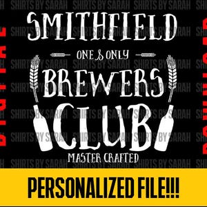 Personalized Beer Logo PNG Custom Brewing SVG Brewery Logo Vintage Badge Design Digital Download Cut File Shirt Design Clipart Shirt Gifts