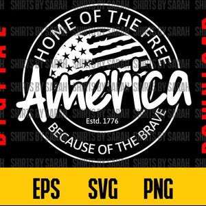 Men's Amerika 4. Juli PNG Heimat von Free SVG wegen mutiger Vintage Flagge Logo Tag eps Vaterländische Geschenkidee Shirt Sublimationsdruck Design