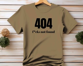 404 Error Shirt, F*cks Not Found T Shirt, Funny TShirts, Coder Programmer, Computer Science, Gift Idea Unisex, Humor, Joke, Saying