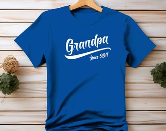 Men's, Grandpa Shirt, Grandpa, Gift For Him, Father's Day, Shirt For Grandpa, Custom, Grandpa Since, Personalized, Custom Year,