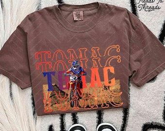 Eli Tomac MX Legend Comfort Colors Tee | Supercross Motocross Shirt | Retro Dirt Bike Racing Fan Apparel