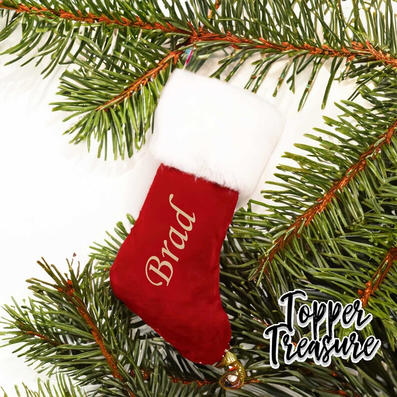 Bas de Noël de famille personnalisés avec nom, bas de Noël personnalisables, bas de Noël de famille, chaussettes personnalisées pour Noël image 2