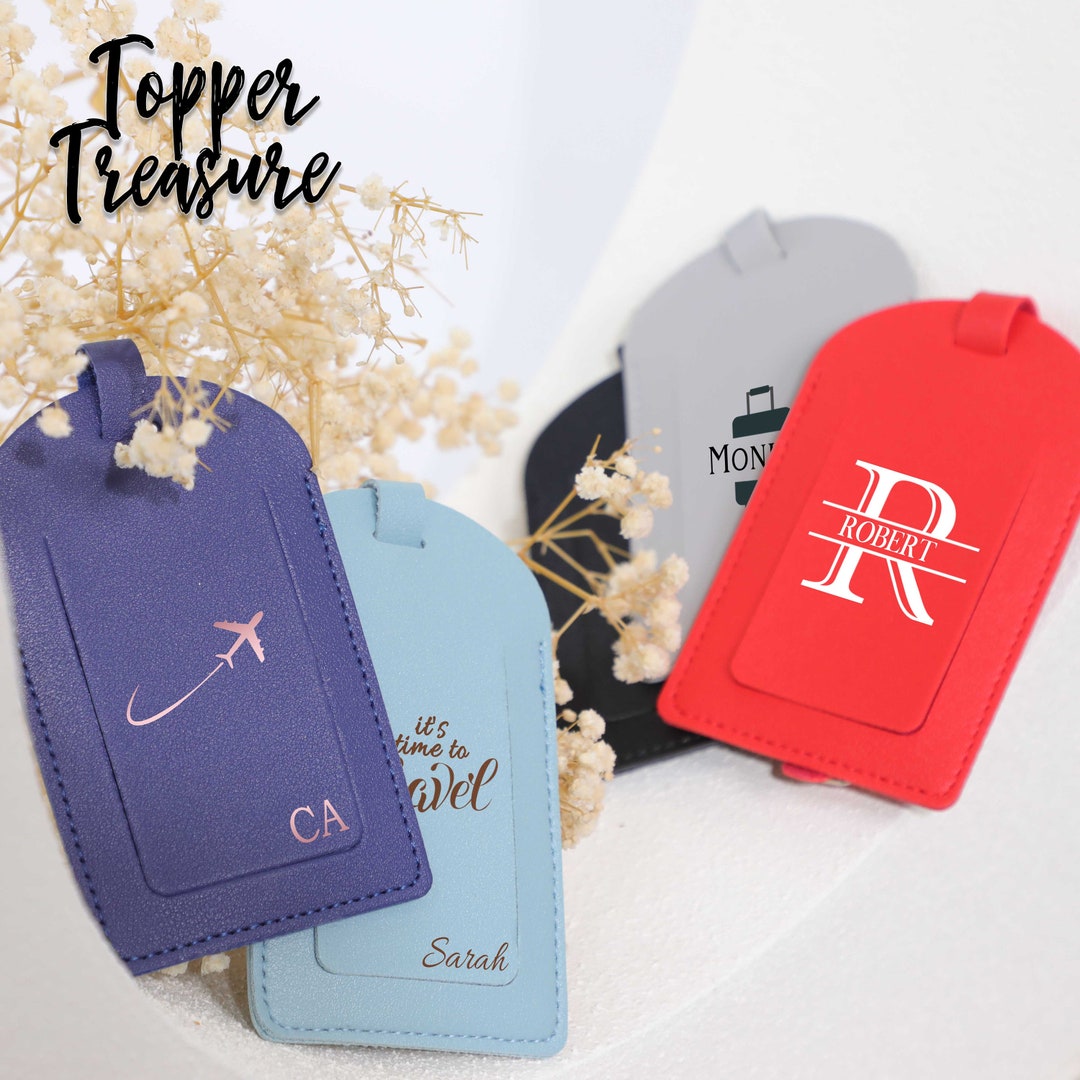 Personalized Luggage Tag, Custom Monogram Luggage Tag, Travel Passport
