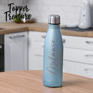 Benutzerdefinierte Colaflasche, personalisierte Namensflasche, Reiseflasche, Geschenk für sie, Vakuumwasserflasche, gravierte Wasserflasche, Kupferisolierflasche Bild 3