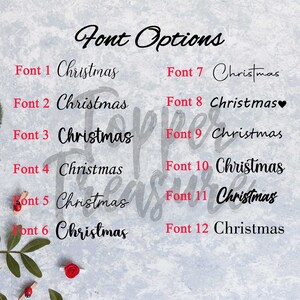 Bas de Noël de famille personnalisés avec nom, bas de Noël personnalisables, bas de Noël de famille, chaussettes personnalisées pour Noël image 4