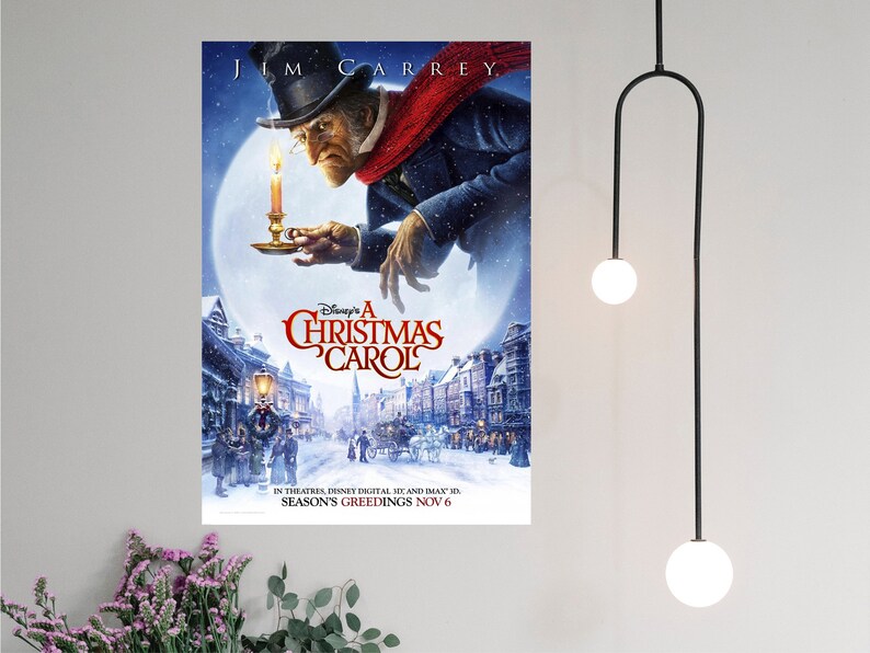 A Christmas Carol Movie Poster 2023 Film Canvas Prints Etsy