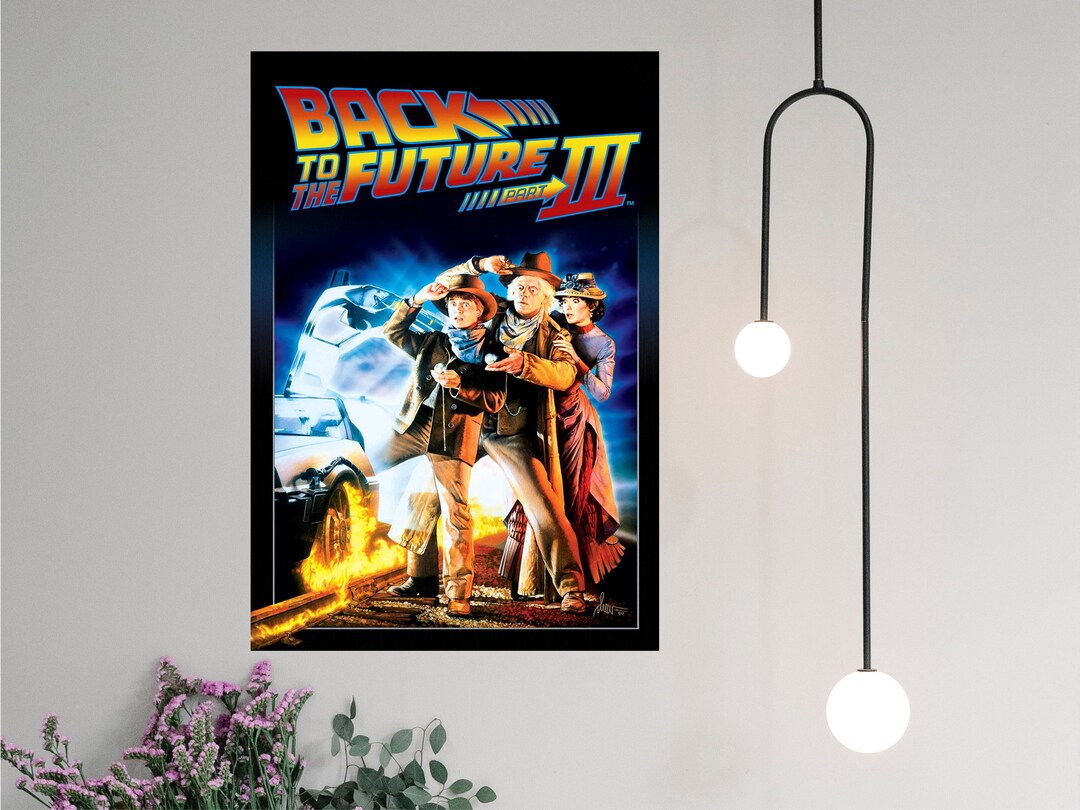 Back to the Future Part III Movie Poster 2023 Film Canvas Prints Poster