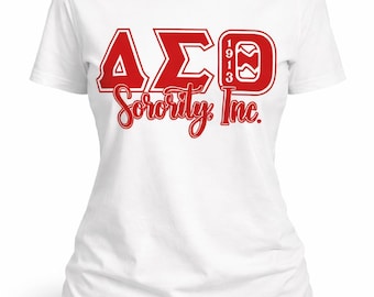 T-shirt DST Sorority Inc - wit