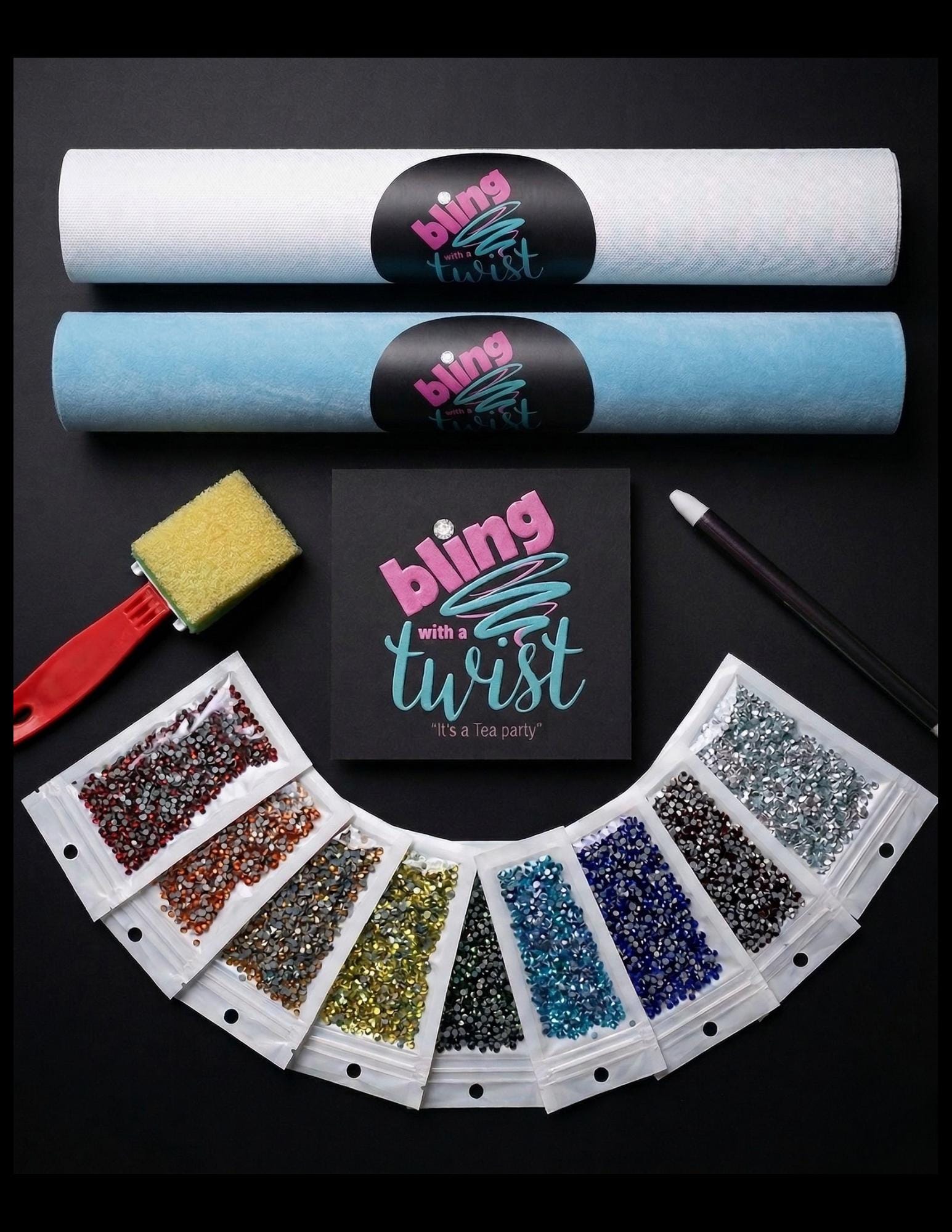 Bedazzling Kit met Lijm en Pen, 15/24/28/40 Kleuren Bedazzle