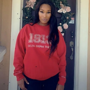 1913 Delta Sigma Theta- Rhinestone Sweatshirt