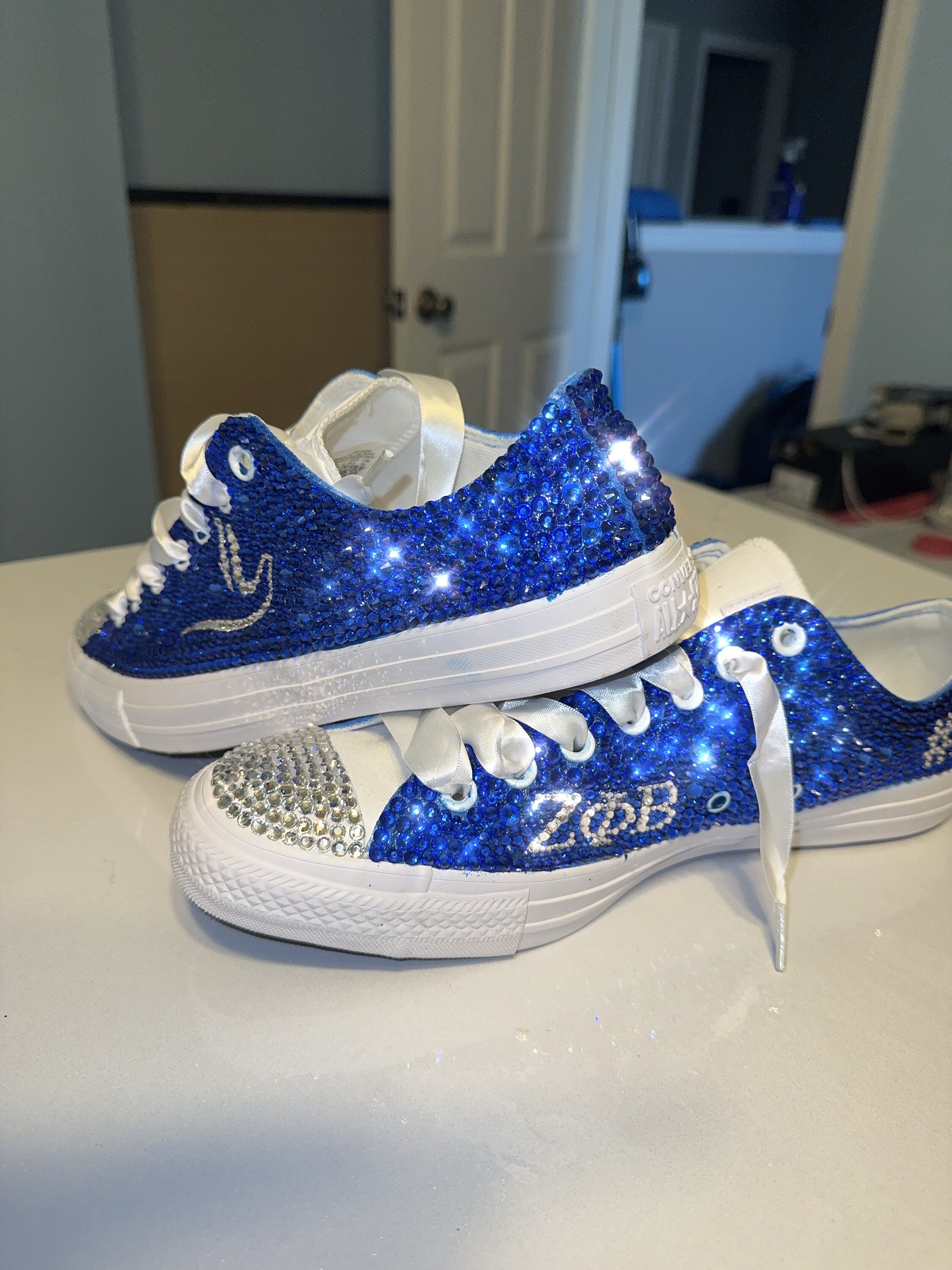 Custom All Bling Chucks - Etsy