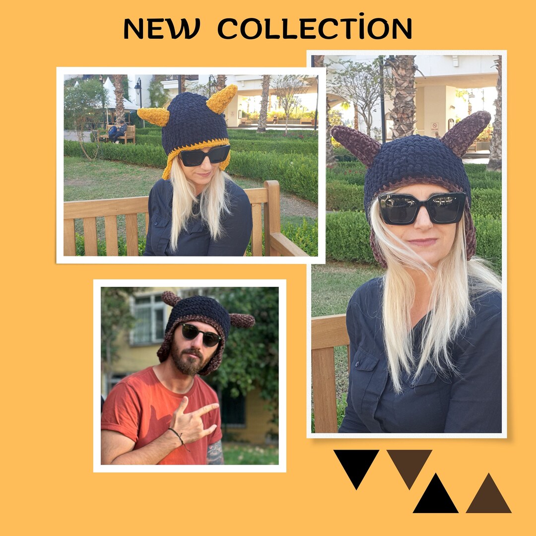 Horn Pilot Hat Special Hat Winter Hat Hallowen Hat Etsy