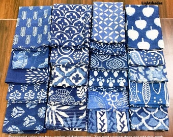 Lot de 10 pièces. Serviettes bleu indigo, serviettes de cuisine pour le dîner, serviettes de table de mariage 100% coton ensemble serviettes de table réutilisables de Style Boho