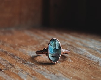 selkie ring - Abalone copper ring