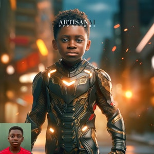 Portrait From Photo, Super Hero Portrait, Personalized Portrait, AI Portrait, Custom, Character Portraits, Digital Character, Children