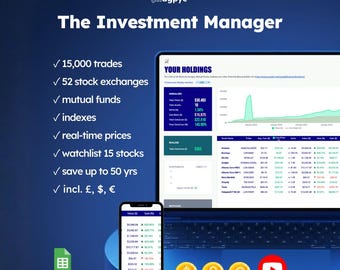 Gestor de inversiones: Seguimiento de cartera de acciones (Hojas de cálculo de Google), hoja de cálculo automatizada