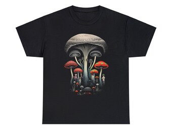 I am become Deathcap, destroyer of worlds, atomic mushroom cloud   - Unisex Heavy Cotton Tee