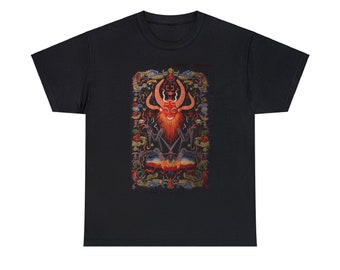 Rainbow Baphomet Opiliones, Emperor Imperatour of your Psychic Crisis - Unisex Heavy Cotton Tee