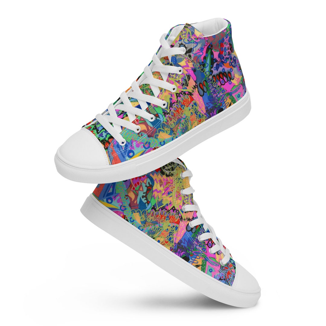 Christmas Leaves | Women's High Top Canvas Shoes main image 1