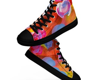 Rainbubble Women’s high top canvas shoes