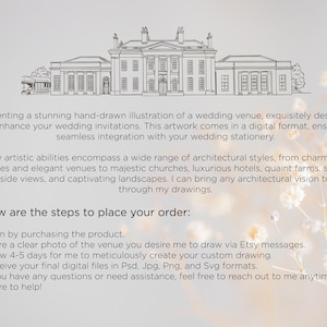 Custom Wedding Venue Drawing Digital Download - Etsy
